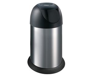 25L Stainless Steel Swing Lid Kitchen Bin Cylindrical Waste Bin