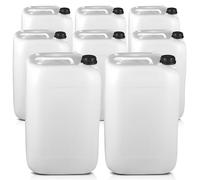 25L Water Container, Plastic, Tamper Proof Screw Cap, Large Water Jerry Can Tank for Water Storage, Water Tank, Camping, Car Washing, UN Approved, Food Grade & Stackable. (8)