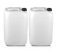 25L Water Container, Plastic, Tamper Proof Screw Cap, Large Water Jerry Can Tank for Water Storage, Water Tank, Camping, Car Washing, UN Approved, Food Grade & Stackable. (2)