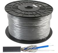 25m 2 Core DMX Lighting Slave Cable Reel Drum Shielded Lead Twisted Pair Stage