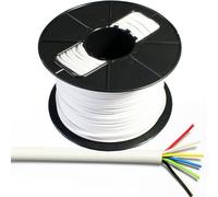 25m 6-way/3 Pair Alarm Cable - TCCA Stranded CCTV Panel Door Contact PIR
