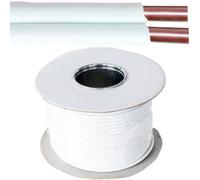 25M (82 Ft) - Bell Wire / Speaker Cable 2 Core 0.2mm 1 Amp Cca Door Hifi Audio Reel