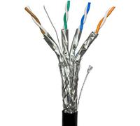 25M (82 Ft) - Cat7A S/ftp Outdoor Rated Cable Shielded Screened Pure Copper 23 Awg Data