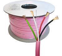 25m Low Smoke 4 Core Speaker Cable 1.5mm OXYGEN FREE COPPER (OFC) LSZH