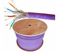 25m CAT6a S/FTP LSZH Cable Low Smoke Shielded Screened Pure Copper 23 AWG Data