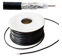25M (82 Ft) - Rg59 Black Coaxial Cable For Cctv Video 75 Ohm Wire Reel Drum