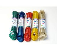 25M - EVERLASTO Long Life Steel CORE Coloured Clothes LINE - RED