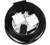 25M CAT6 Extension Outdoor External Cable Kit RJ45 Network Ethernet Face Plate