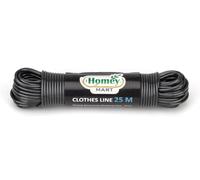 Homey Mart 25M Extra Strong Steel Core Washing Line 3.5mm thickness Indoor/Outdoor use - Assorted Colours - Grey