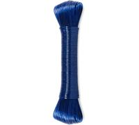 25M Heavy Duty Steel Core Clothes Line - Strong 3mm Weather Resistant Laundry Rope Wire - Tangle Free Multi Purpose Outdoor & Indoor Washing Line (Blue)