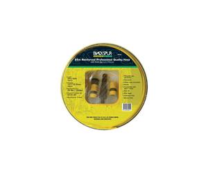 25m Kink Resistant Professional Garden Hose Pipe / Hosepipe in Yellow with Fittings