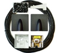 25m Outdoor BT Extension Kit - CAT5e Copper Cable, IDC Tool, Brick Plates & Wall Socket Extender (Wire-Extender-5m-10m-15m-20m-Wall-Plate-Socket)