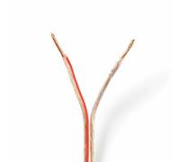25m Transparent Quality CCA Speaker Cable 2x 1.50mm2