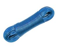 25m Washing Line,Clothes Line,Clothes Lines for Outside,Strong and Durable,Waterproof and Rust-Proof,Suitable for Clothes Drying,Industrial Packaging,Bundling Transportation (Blue)