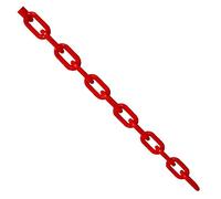 25m x 6mm Plastic Barrier Chain Link Safety Decorative Garden Fence - Red