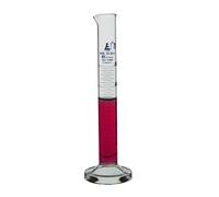 25ml Lab Glass Measuring Cylinder | Borosilicate Glass | Blue Graduation Markings | High Quality Cylinders | 10ml to 1000ml Sizes Available | Accurate to 0.5ml | 25 ml