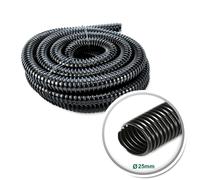 (25mm (1 inch), 10m) Pisces Black Flexi Pond Hose 12/20/25/32/38/40/50 mm