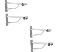 25mm / 1 inch Premier Heavy Duty Wall FIX Chrome Support ARM Bracket for 25MM Diameter Tube, Walk in Wardrobe Chrome TUBING Hanging Rail System for Shops, Home and Retail (1 x 25mm Tube Bracket) (4)