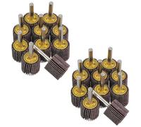 25mm 120 Grit Abrasive Flap Wheel Discs Sanding Rust Removal 6mm Shank 20pc