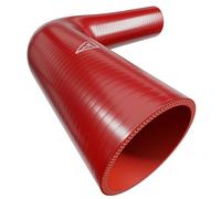 25mm > 16mm Silicone Hose 90 Degree Elbow Reducer Red