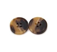 25mm 28mm Large Resin Imitation Horn Buttons for Jacket Sweater Men Dark Flat Back Decoration Sewing Accessories