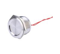 25mm 30mm Concave Head Piezo Switch Momentary On Off With AWG26 300MM Wires IDGTTLDF(25mm Concave Head)
