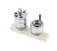 25mm/44mm/58mm/75mm DIY Badge Punching Die Round Pin Button Mold Metal Interchangeable Making With 100PC Button Circle Cutter Multipurpose(25mm)