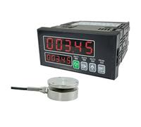 25mm 5KG-1000KG Planar Load Cell + Digital Weighing Display Indicator, Acquisition Instrument Alarm Force Meter Multi-applications(2000KG)