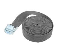 25mm*6m Ratchet Tie Down Straps, Heavy Duty Lashing Straps Adjustable Cam Buckle Tensioning Belts for Mounting on Bicycle Carriers Car Luggage Cargo Trailer - Grey