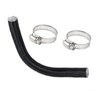 25mm Aluminum Foil Air Filter Tube Compatible with 12V 24V Parking Heaters Operating at 2KW to 8KW Power Levels with Secure Fit (25mm/80cm)