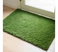25mm Artificial Grass Turf Mat - Realistic High Density Fake Grass for Indoor/Outdoor Use Pet Friendly UV-Resistant Low Maintenance Lawn for Garden Balcony Patio Backyard (60x90cm)