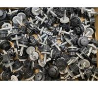 25mm Bi Hex Self-Drilling Cladding Screws - Black 11mm Head, 16mm EPDM Washer - Pack of 100