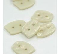 25mm Big Oval Shell Pearl Resin Buttons for Garment Vintage Women Coat Cardigan Suit Skirts Handmade Decorations Wholesale-NO.1 Beige-25mm 10pcs