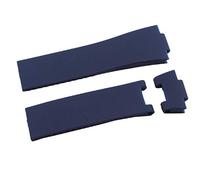 25mm Blue Rubber Diver Watch Strap Band for ULYSSE NARDIN Marine
