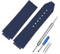 25mm Blue Rubber Watch Band for Hublot Big Bang Waterproof Replacement Watch Straps for Men and Women