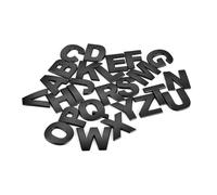 25mm Car Auto Chrome Metal DIY 3D ABC Letters Digital Alphabet Emblem Decoration Car Stickers Logo Auto Car Accessories Black (Size : J)