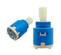 25mm Ceramic Cartridges, Single Handle Ceramic Faucet Cartridge, Replacement Ceramic Disc Cartridges for Bathroom Shower,Flat Foot 25mm