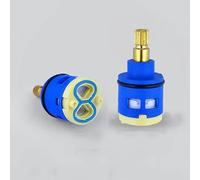 25mm Ceramic Disc Cartridge, 25mm Ceramic Tap Cartridge Water Mixer Tap Inner Control Faucet Valve PP Plastic Blue Practical