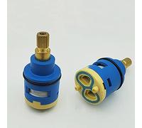 25mm Ceramic Disc Cartridge Ceramic Disc Cartridge Valve Plastic Bathroom Basin Shower Lever Mixer Tap Inner Cartridge (25mm)