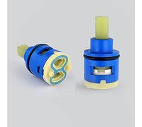 25mm Ceramic Tap Cartridge Ceramic Disc Plastic Bath Basin Shower, Ceramic Cartridge Faucet Replacement Water Faucet Valve Mixer Tap for Single Lever