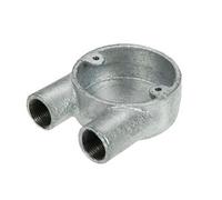 25mm Conduit 2 Way U Box Galvanised (20)