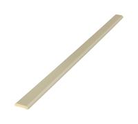 25mm D-Mould Architrave uPVC Plastic Finishing Trim (2.5m) - Pebble Grey