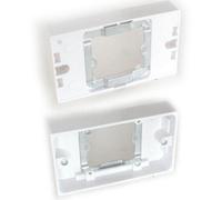 25mm Deep Double Hole To Single Surface Mount Back Box Gang Adapter Converter