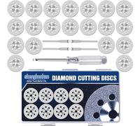 25MM Diamond Cutting wheel for Dremel Rotary Tool, Cutting Discs with 1/8 inch Mandrel for cutting Stone, Glass, Ceramic, Tile, Marble, Plastic