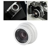 25mm F1.7 Manual Camera Lens, Large Aperture Manual Focus Lens for G1 G3 G5 G6 G7 M4/3 Mount Mirrorless Camera, Create Romantic Ambiance, Clear Portraits and Landscapes Easly,