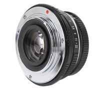 25mm F1.7 Manual Lens - Large Aperture & Zoom Burst Effect for M4/3 Cameras, Lightweight Aluminum Alloy with 10-Blade Bokeh (20cm Close Focus (Black)