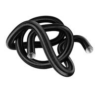 25mm Flexible Heater Air Outlet Duct Pipe Black Aluminum Foil Tube for Diesel Parking Heater for for Webasto (500cm)