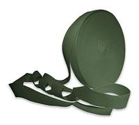 25mm Heavy Duty Webbing Belt Strap Upholstery Webbing Cotton Blend 1 Inch Webbing for Bag Straps Rucksack Backpacks Luggage Bag Strap Cargo Strapping Belts (Olive Green - 25mm - 20 Meters)