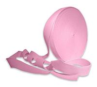 25mm Heavy Duty Webbing Belt Strap Upholstery Webbing Cotton Blend 1 Inch Webbing for Bag Straps Rucksack Backpacks Luggage Bag Strap Cargo Strapping Belts (Light Pink - 25mm - 40 Meters)