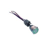 25mm Illuminated Ring Power symbol led machine button with wire harness button switch IDGTTLDF(12V Yellow LED)